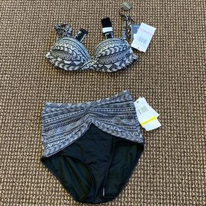 Coco reed high waisted underwire bikini NWT